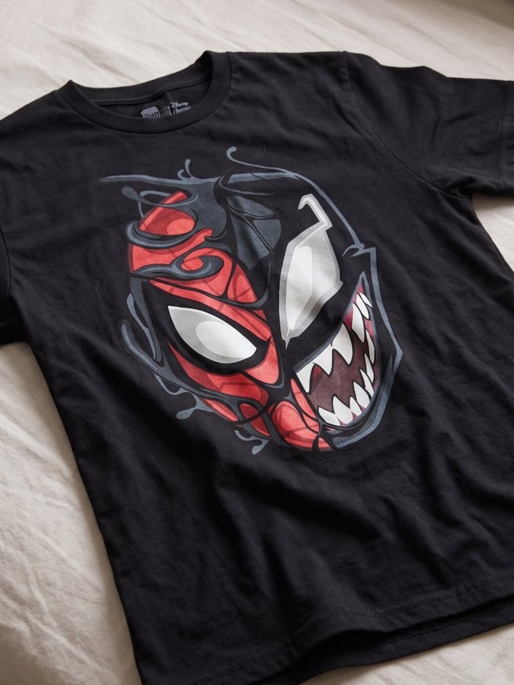 Spider-Man Venom Shirt, Venom Symbiote T-Shirt, Half Face Spider-Man Tee